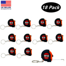 18 Pc Mini Keychain Steel Retractable 1m /3ft Measuring Tape Inch Slide ... - $313.52 MXN