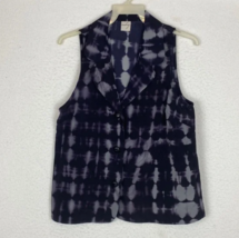 Audrey PURPLE/BLACK SLEEVELESS blouse / vest/top Women Junior size Small - $11.96