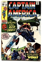 Captain America #129 Comic Book 1970 Marvel Red Skull Gene Colan Vg - £14.72 GBP