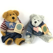 2 Boyds Bears Eddie Bean Bauer Floyd Bearwear Vintage  - $30.68