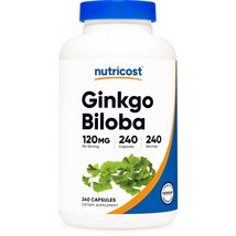 Nutricost Ginkgo Biloba 120mg, 240 Capsules - Extra Strength Ginkgo Bilo... - £16.88 GBP