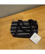 NEW Thirty One Classic Day Bag In Navy Wide Stripe - $547.82 MXN