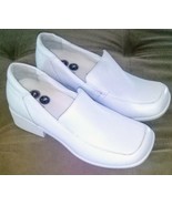 Sketchers White Leather Slip On Shoes - £28.01 GBP