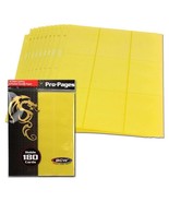20X BCW Side Loading 18-Pocket Pro Pages - Yellow - £47.02 GBP