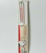 PEANUTS SNOOPY Chopsticks Transparent Clear Red Made in Japan - $26.18