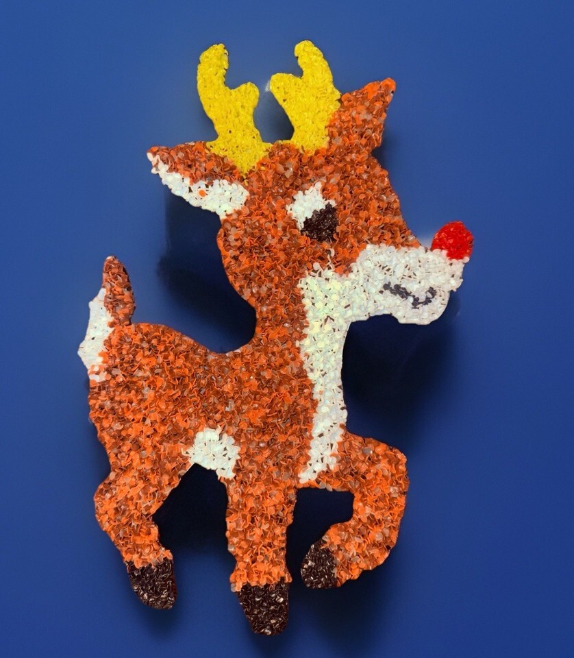 Vintage 18” Popcorn Plastic Rudolph Red Nosed Reindeer Christmas Wall Dé... - $34.91 Vintage 18” Popcorn Plastic Rudolph Red Nosed Reindeer Christmas Wall Dé... - $34.91