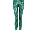 Joyin Women High Waisted Tight Mermaid Fish Scale Printed Leggings Large - $19.79