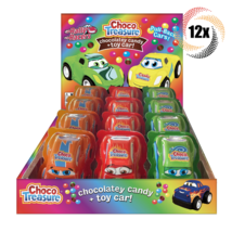 Full Box 12x Cars Choco Treasure Chocolatey Toy Car Rally Racers Candy | .75oz - £31.66 GBP