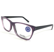 Iconik Eyeglasses Frames Chloe C01 Black Purple Square Full Rim 54-16-138 - £73.19 GBP