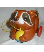 Fisher Price 172 Raccoon Pull toy 1979 animal - £7.84 GBP