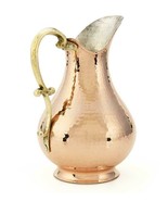 %100 COPPER JUG PITCHER CARAFE DECANTER HANDMADE HAMMERED SHINING Gold C... - $1,498.00 MXN