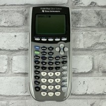 Texas Instruments TI-84 Plus Graphing Calculator Silver Edition W/Cover ... - $31.38