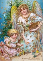 Angel Baby Victorian Christmas Postcard Series 650 Germany Otto Schloss Embossed - £20.93 GBP