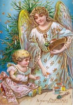 Angel Baby Victorian Christmas Postcard Series 650 Germany Otto Schloss ... - £26.20 GBP