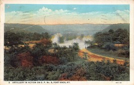 Fort Knox Kentucky ~ Artillery in Action on O P Number 9~1935 Pstmk Postcard-... - £9.16 GBP