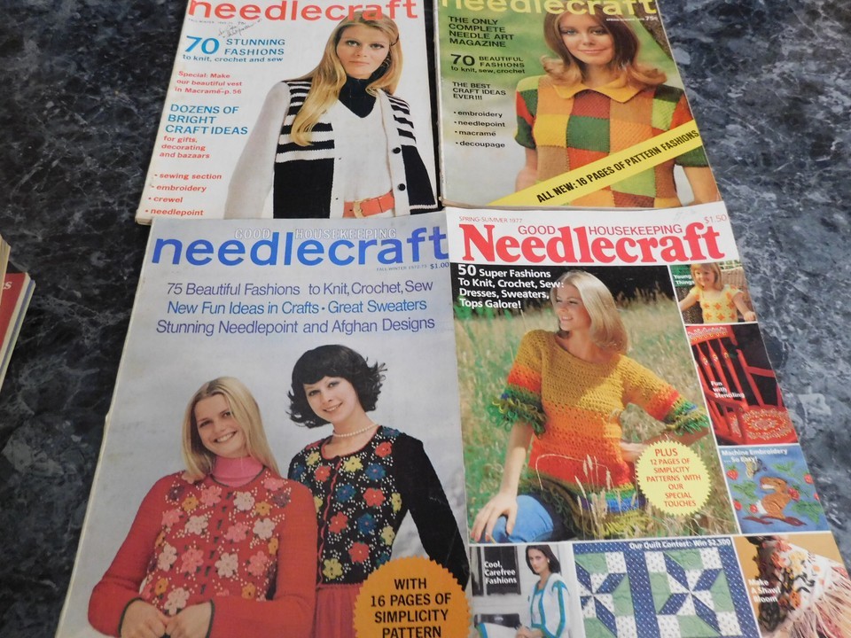 Good Housekeeping Needlecraft magazine lot of 5 1969 - 1978 - $2.49