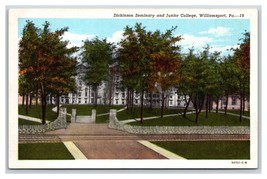 Dickinson Seminary Williamsport Pennsylvania PA UNP Linen Postcard N18 - £1.54 GBP