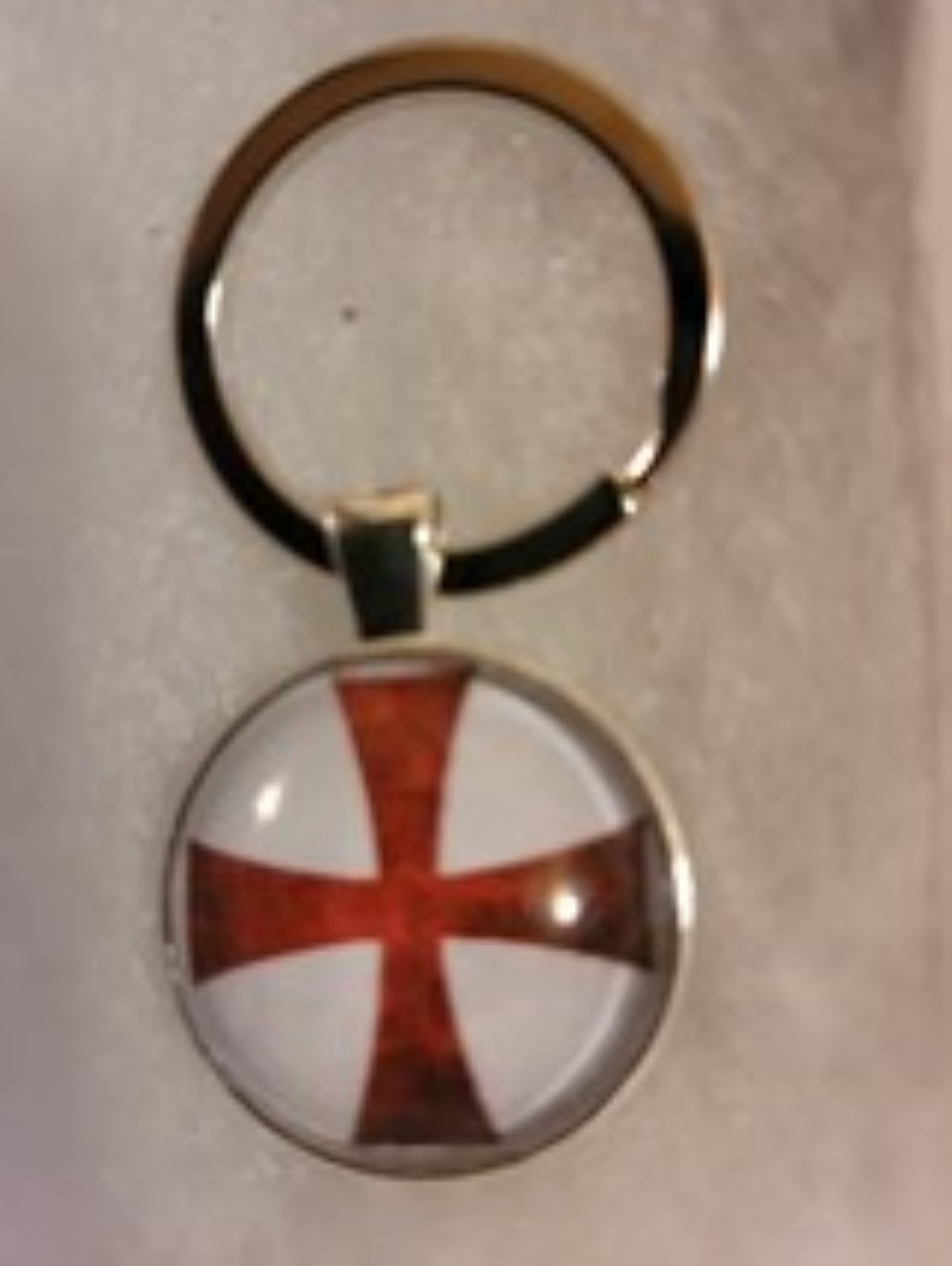 Knights Templar Red Cross Key Ring