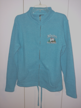 LADIES ZIP FLEECE  KNIT  MAINE BAR HARBOR  LS SWEATSHIRT-S-BARELY WORN-C... - $13.09