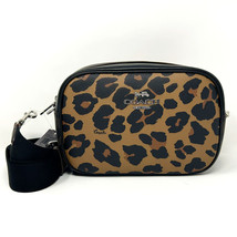 Coach Jamie Camera Bag In Signature Canvas Leopard Print Light Saddle CC759 - $187.11