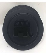 Set Of 4 Republican Elephant Embossed Leather Drink Coasters GOP Home Bar - €8,48 EUR