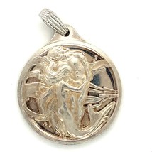 Vintage Sign Sterling HM 1976 Valentine&#39;s Day The Sea of Love Medallion Pendant - £74.00 GBP