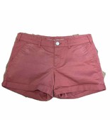 Gap Women’s Pink Rust Colored Khaki Shorts Skinny Boyfriend Cuffed Size ... - £19.03 GBP