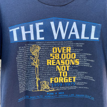 The Wall Men&#39;s S/M 58,000 Reasons Not 2 Forget 1959-1975 Single Stitch T... - £19.04 GBP