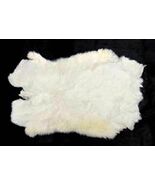 REAL NATURAL WHITE GENUINE RABBIT SKIN  hides furs pelt crafts skins rab... - €14,80 EUR