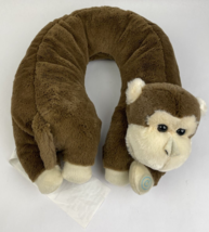 Cute Monkey Neck Massager Pillow Plush Stuffed Animal Vibrates and Relaxes - £14.78 GBP