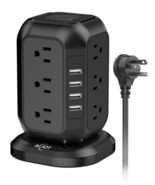 Power Strip Tower with USB Ports Surge Protector with 12 AC Outlet and 4... - $107.06
