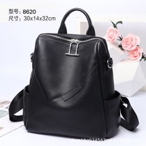 Korean Women&#39;s Leather Backpack Bag Female Real hide Ladies High Quality Woman B - £116.42 GBP