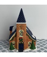 1994 TRIM A HOME Christmas Village Brick Church NO LIGHT - £7.78 GBP