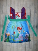 NEW Boutique Little Mermaid Princess Ariel Girls Sleeveless Ruffle Dress - £4.76 GBP+