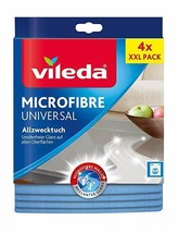 Vileda Vileda universal all-purpose cloth 4ct. 100% microfiber-FREE SHIP... - £15.81 GBP