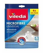Vileda Vileda universal all-purpose cloth 4ct. 100% microfiber-FREE SHIP... - £15.52 GBP