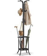 Songmics Freestanding Coat Rack, Ink Black Urcr011B01, Metal Coat, And E... - $58.92
