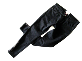 NWT Current/Elliott The Zip Stiletto in Washed Black Stud Stretch Skinny Jean 26 - £33.57 GBP