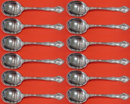 English Gadroon by Gorham Sterling Silver Cream Soup Spoon Set 12 pieces 6 1/4" - $711.81