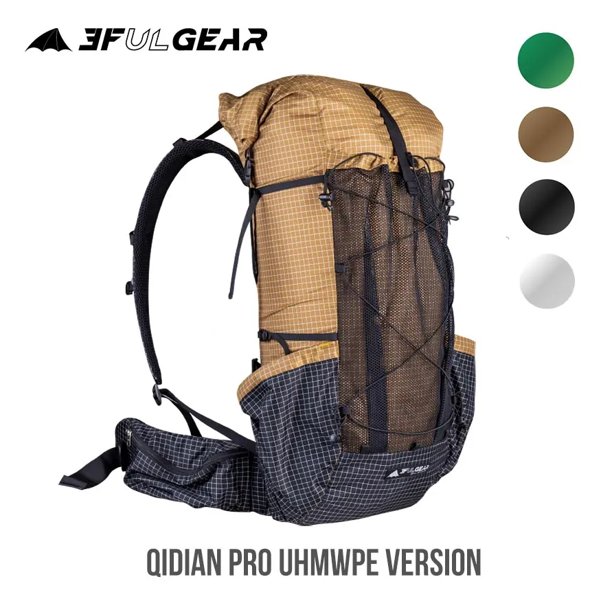 3F UL GEAR QiDian Pro UL Backpack Outdoor Climbing Bag Camping Hi Bags Qi Dian U - £187.97 GBP