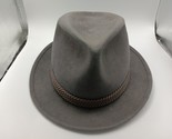 Velour fedora hat 59 size - £15.57 GBP