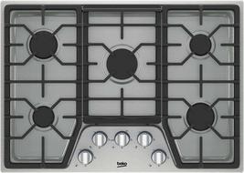 Beko BCTG30500SS 30&quot; Gas Cooktop with 5 Burners, Cast Iron Grates, Front Knob Co - £749.25 GBP