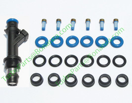 Fuel Injector Service Kit O-RINGS Filters Pintle Caps 2000-2005 Gm 3.1L 3.4L V6 - £16.90 GBP