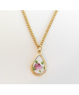 Childrens Vintage Jewelry Girls Necklace Sarah Coventry Tear Drop Pendan... - £8.67 GBP