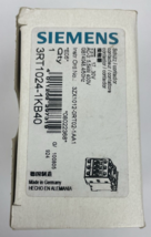 SIEMENS 3RT1024-1K 24 VDC 35 A 600 VAC CONTACTOR - New Old Stock - $45.43