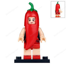 New Spicy Red Chill Pepper Man Fruit Series Minifigures Block Toy For Kids Gift  - $13.98