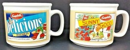 Campbell&#39;s Soup Sunny Good Tomato 2005 Set of 2 Mugs 13 Oz 3 1/2&quot; x 3 3/4&quot; - $14.95