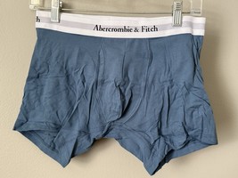 NEW MEN’S ABERCROMBIE &amp; FITCH SOFT A&amp;F BOXER BRIEF UNDERWEAR SMALL BLUE NOS - $14.11