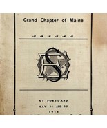 Order Of The Eastern Star 1914 Masonic WW1 Portland Maine Chapter Vol VI... - $139.99