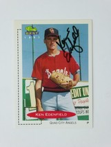 Ken Edenfield Signed 1991 Classic Best Autographed California Quad City Angels - £2.29 GBP